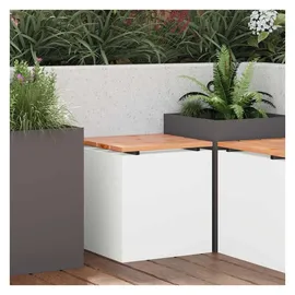 vidaXL Gartenbank 40 x 40 x 43 cm Weiß