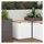 vidaXL Gartenbank 40 x 40 x 43 cm Weiß