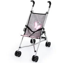 Bayer Design Puppenbuggy Schmetterling Grau/Rosa