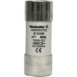 Weidmüller 4000003732 FUSE WSFL 22X58 40A 1K5V GPV Feinsicherung Inhalt 10 St.