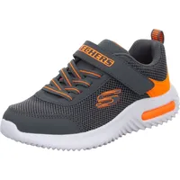 Skechers Jungen-Sneaker-Slipper-Klettschuh BOUNDER TECH Grau-Orange, Farbe:grau, EU Größe:32