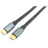 Equip 128353 USB 3.2 Gen 2 C auf C Kabel 0.5m, PD100W 4K/60Hz 10Gbps Schwarz
