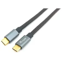 Equip 128353 USB 3.2 Gen 2 C auf C Kabel 0.5m, PD100W 4K/60Hz 10Gbps Schwarz
