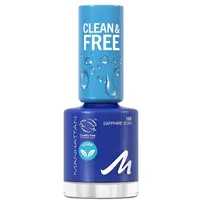 Manhattan Clean & Free Nail Polish Nagellack 8 ml Sapphire Soar / Desert Bluebell