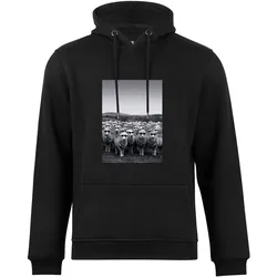 Cotton Prime® Kapuzensweatshirt Schafe mit Sonnenbrille