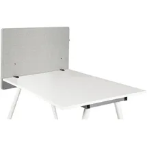 HJH Office Akustik Tischtrennwand FLEXMIUT D Side 80 cm Hellgrau
