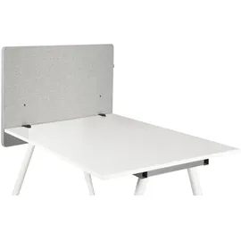 HJH Office Akustik Tischtrennwand FLEXMIUT D Side 80 cm Hellgrau