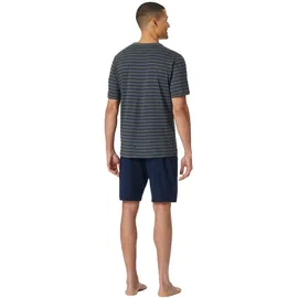 SCHIESSER Pyjama in Anthrazit 4XL