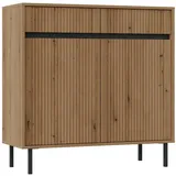 Selsey Sideboard 100 x 100,2 x 40 cm Sandbeige/Eiche