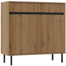 Selsey Sideboard 100 x 100,2 x 40 cm Sandbeige/Eiche