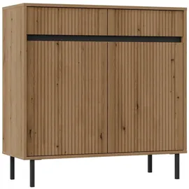 Selsey Sideboard 100 x 100,2 x 40 cm Sandbeige/Eiche