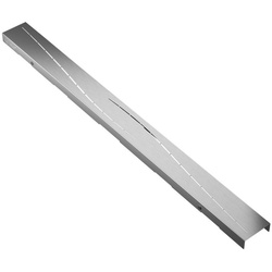 Aquabad® Duschrinne Edelstahl Abdeckung für Duschrinne Aquabad® SDS Pro, Design: Modern, Blende: Modern silberfarben 6,6 cm x 80 cm