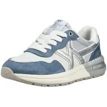 Mustang Sneaker Damen Weite M Hellblau/Silber 40
