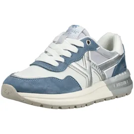 Mustang Sneaker Damen Weite M Hellblau/Silber 40