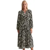 Marc O'Polo Druckkleid Freizeitkleid Schwarz 36