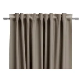 Neutex for you! Verdunkelungsvorhang NEUTEX FOR YOU "INSULA", braun (braungrau), Gardinen, 130cm, Multifunktionsband, 140cm, Polyester, Uni-Dimout für starke Verdunklung, nach Maß, B:140cm H:130cm