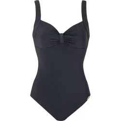 Badeanzug Damen - Schwimmen - Basic SCHWARZ 44 D