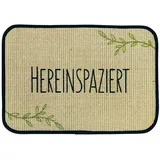 WohnDirect Fussmatte, Waldgrün, Textil, 40x60 cm, Oeko-Tex® Standard 100, Teppiche - Fußmatte Sisal - Stufenmatten, Fußmatten und Schmutzfangmatten