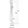 Home Deluxe Standarmatur SKY & MOON freistehend grau/silberfarben 112 cm