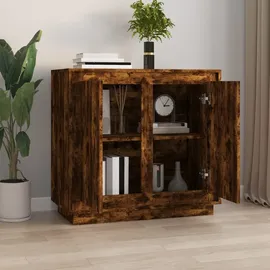 vidaXL Sideboard Räuchereiche 80x34x75 cm Holzwerkstoff