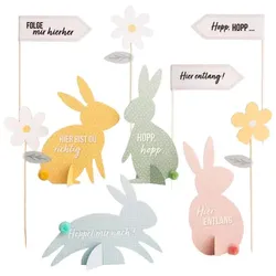 Papierdrachen Ostereiersuche - Papier Set Pastell