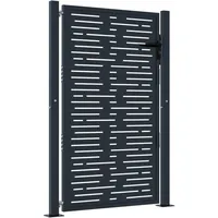 vidaXL Quadratisches Design Gartentor 105 x 155 cm anthrazit