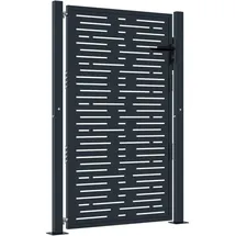 vidaXL Quadratisches Design Gartentor 105 x 155 cm anthrazit