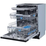 Midea Geschirrspüler, Silber, Metall, B, 59.8x81.5x57 cm, Startzeitvorwahl, Halbe Beladung, Akustisches Signal am Programmende, Besteckschublade, WLAN-fähig, Touch-Bedienung, Bedienung von oben, Küchen, Küchenelektrogeräte, Geschirrspüler