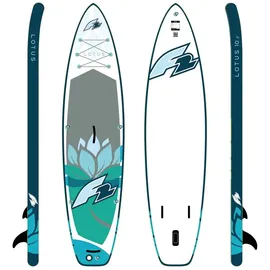 F2 SUP Board Set Lotus Multiset 329 x 81 x 15 cm blau