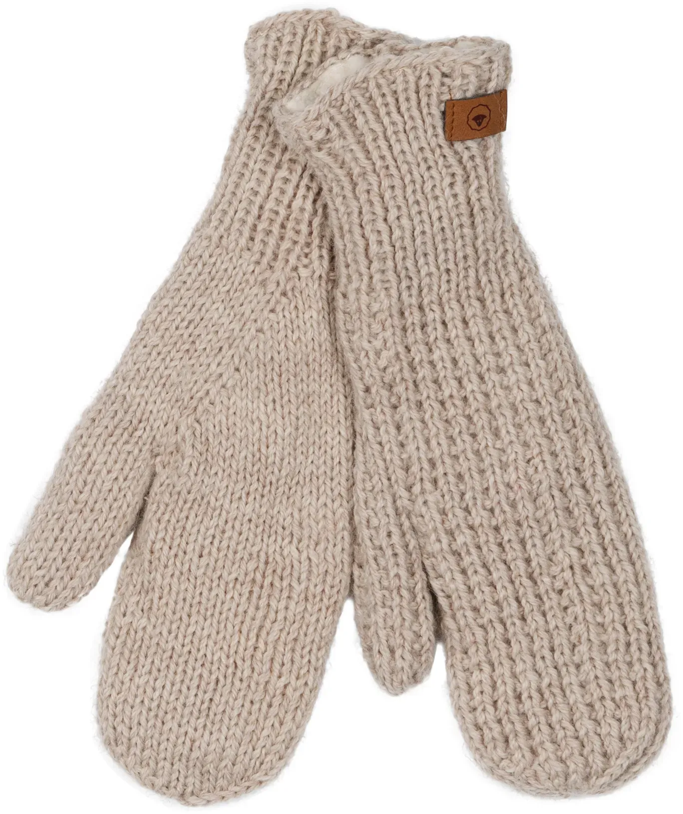 Fuza Wool of Denmark Damen Ulv Fäustlinge - beige