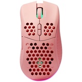 deltaco GAMING PM80 Gaming-Maus Funk Optisch Pink 7 Tasten 4800 DPI Beleuchtet, Wiederaufladbar