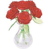 HCM 3D Crystal-Puzzle Rote Rosen (59171)