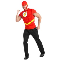 Rubie ́s Kostüm The Flash Muskelshirt, Lizenziertes Originalkostüm zum DC Comic ‚The Flash‘ rot M-L