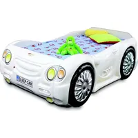 Bett Kinderbett Sportwagen Autobett Kind Kinderzimmer Jugendbett Betten Weiß Neu - Weiß