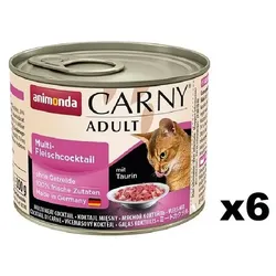 Animonda Cat Carny Adult Multifleisch-Cocktail 6x200g