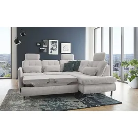 Lounge Collection Eckcouch Mikrofaser 2-Sitzer Grau