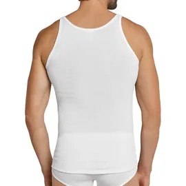 SCHIESSER Unterhemd 2er Pack - Original Doppelripp, Sport-Jacke, ärmellos, Weiß
