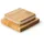 Continenta Vorratsdose quadratisch schwarz 10 x 10 x 16,5 cm 1 l