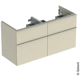 Geberit Waschtischunterschrank 4 Schubladen 118,4 x 61,5 x 47,6 cm Sandgrau
