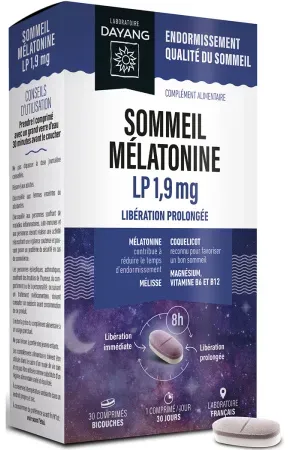 Dayang Schlaf Melatonin Retard 1,9mg 30 Tabletten