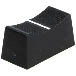 Faderknopf für 4mm Schiebepotentiometer, 23x11x11mm, schwarz