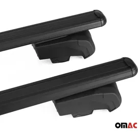 Omac Dachträger Grundtäger für VW Passat B8 Variant 2014-2019 75kg Alu Schwarz 2tlg