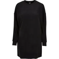 URBAN CLASSICS Ladies Velvet Rib Crew Dress in Schwarz, Größe M