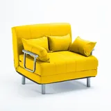 Deborah Twin 1,5-sitzer Stoff Schlafsessel Schlafsofa Klappbar - Gelb