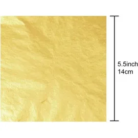 Kuuqa 100 Blatt Blattgold Imitation 14x14cm Folie