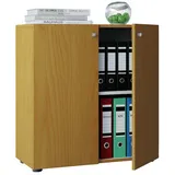 VCM Vandol Mini Aktenschrank 70 x 39 x 74 cm braun