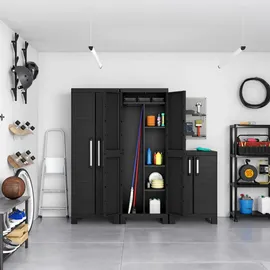 KETER Kunststoffschrank 65 x 45 x 182 cm Schwarz