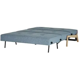 Sofa.de Klappsofa mit Schlaffunktion Webstoff 2-Sitzer Blau