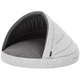 Hundehöhle Hundebett Hundehütte Haustierbett Hundeliegen, Mehrfarben, R1: R2 Große - R1: ? 65 cm - grau