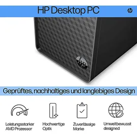 HP M01-F4302ng, Desktop-PC mit Intel® CoreTM i5 i5-14400 Prozessor, 16 GB RAM, 1 TB SSD, UHD 730, Windows 11 (64 Bit)